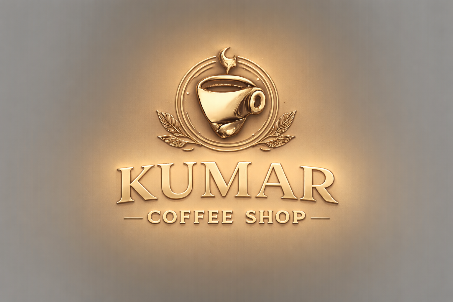 KUMAR Coffee Shop Logo